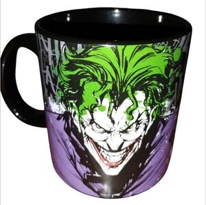 Harley Quinn Joker Coffee Mug Batman 14 Ounce Black Ceramic DC Comics